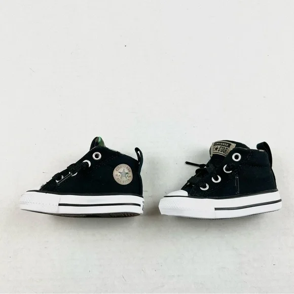 Converse Infant Black & Camo High Top Lace Up Sneakers - Picture 5 of 10